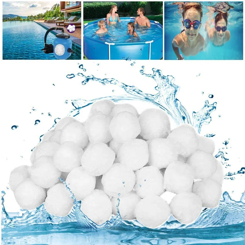 Viilich 700g Filtro Balls,Palline Filtranti per Piscina,Filtro a Sfera di filtrazione Sfere Filtrante in Polietilene Anziché 25 kg di Sabbia Filtrante,Utilizzate in Pompe Filtranti e Acquari
