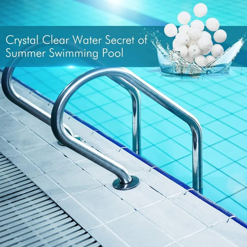Viilich 700g Filtro Balls,Palline Filtranti per Piscina,Filtro a Sfera di filtrazione Sfere Filtrante in Polietilene Anziché 25 kg di Sabbia Filtrante,Utilizzate in Pompe Filtranti e Acquari