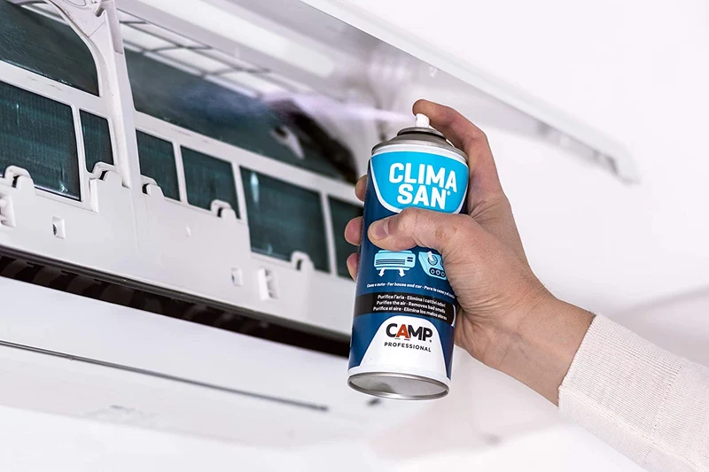 Camp CLIMASAN Igienizzante Climatizzatori, a base alcool, per casa e auto, purifica l'aria e neutralizza i cattivi odori