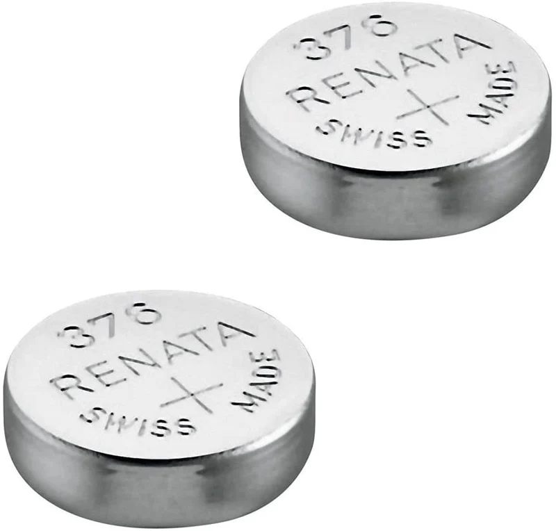 2 x Renata Batteria Orologio - Fatto In Svizzera - Tutte Le Taglie - Ossido D'argento renata Batterie - 315,317,319,321,329,335,337,341,344,346,350,357,361,362,364,366,370,371,373,377,379,381,384,389,390,391,392,393,394,395,396,397 - CR 2450N,1225,1632,16