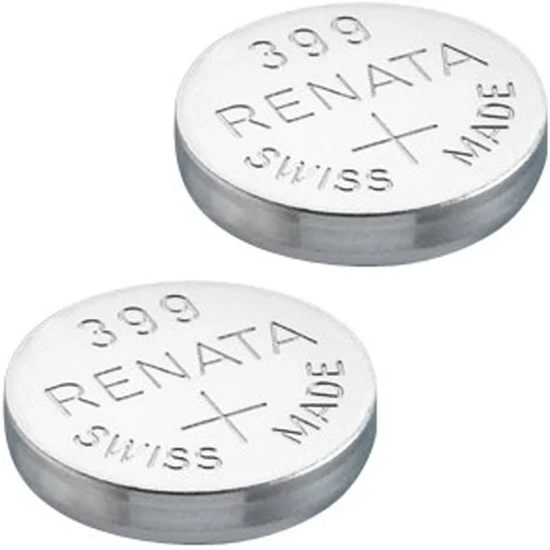 2 x Renata Batteria Orologio - Fatto In Svizzera - Tutte Le Taglie - Ossido D'argento renata Batterie - 315,317,319,321,329,335,337,341,344,346,350,357,361,362,364,366,370,371,373,377,379,381,384,389,390,391,392,393,394,395,396,397 - CR 2450N,1225,1632,16