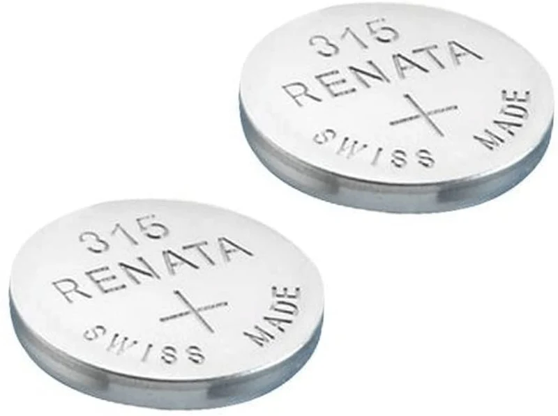 2 x Renata Batteria Orologio - Fatto In Svizzera - Tutte Le Taglie - Ossido D'argento renata Batterie - 315,317,319,321,329,335,337,341,344,346,350,357,361,362,364,366,370,371,373,377,379,381,384,389,390,391,392,393,394,395,396,397 - CR 2450N,1225,1632,16
