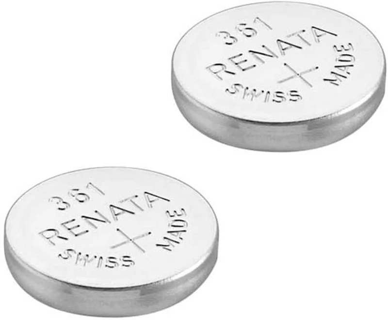 2 x Renata Batteria Orologio - Fatto In Svizzera - Tutte Le Taglie - Ossido D'argento renata Batterie - 315,317,319,321,329,335,337,341,344,346,350,357,361,362,364,366,370,371,373,377,379,381,384,389,390,391,392,393,394,395,396,397 - CR 2450N,1225,1632,16