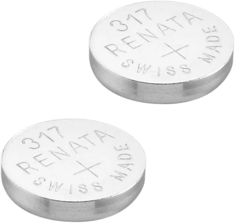 2 x Renata Batteria Orologio - Fatto In Svizzera - Tutte Le Taglie - Ossido D'argento renata Batterie - 315,317,319,321,329,335,337,341,344,346,350,357,361,362,364,366,370,371,373,377,379,381,384,389,390,391,392,393,394,395,396,397 - CR 2450N,1225,1632,16