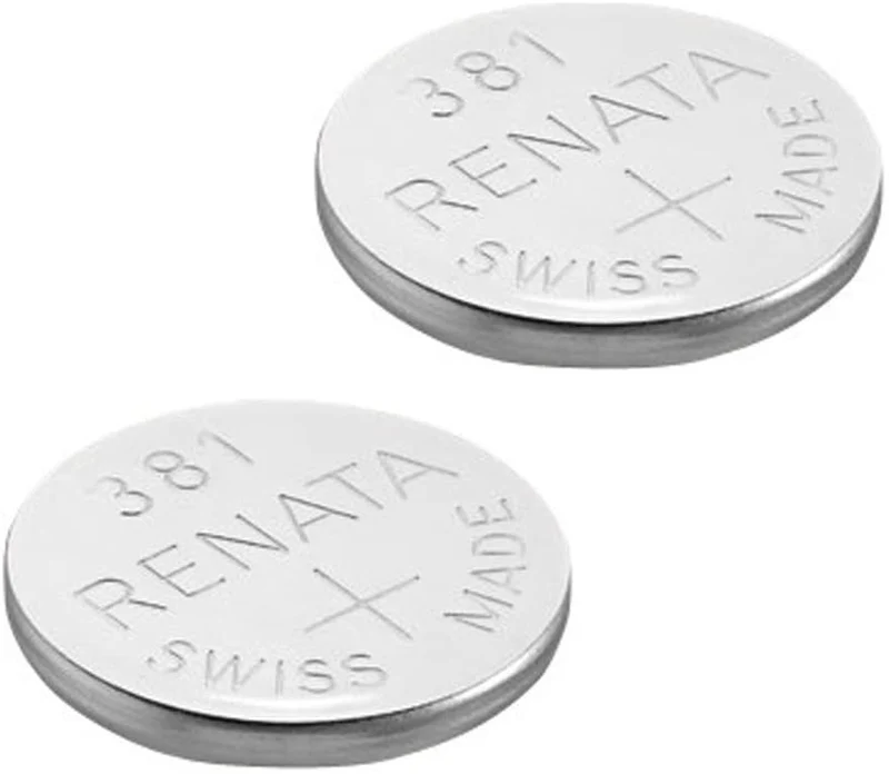 2 x Renata Batteria Orologio - Fatto In Svizzera - Tutte Le Taglie - Ossido D'argento renata Batterie - 315,317,319,321,329,335,337,341,344,346,350,357,361,362,364,366,370,371,373,377,379,381,384,389,390,391,392,393,394,395,396,397 - CR 2450N,1225,1632,16