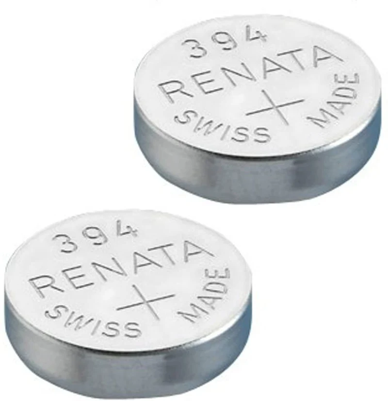 2 x Renata Batteria Orologio - Fatto In Svizzera - Tutte Le Taglie - Ossido D'argento renata Batterie - 315,317,319,321,329,335,337,341,344,346,350,357,361,362,364,366,370,371,373,377,379,381,384,389,390,391,392,393,394,395,396,397 - CR 2450N,1225,1632,16