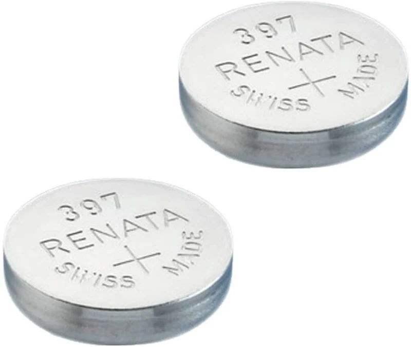 2 x Renata Batteria Orologio - Fatto In Svizzera - Tutte Le Taglie - Ossido D'argento renata Batterie - 315,317,319,321,329,335,337,341,344,346,350,357,361,362,364,366,370,371,373,377,379,381,384,389,390,391,392,393,394,395,396,397 - CR 2450N,1225,1632,16