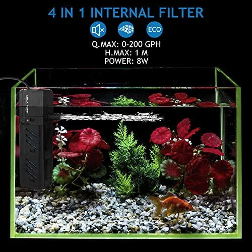 NO.17 Filtro interno acquario 15W, filtro per 1500L/H, 15W