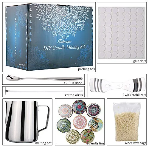 mreechan Kit per Creare Candele, Set Candele DIY, Completo con...