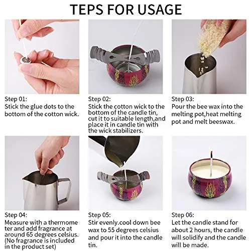 mreechan Kit per Creare Candele, Set Candele DIY, Completo con...
