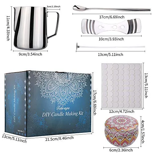 mreechan Kit per Creare Candele, Set Candele DIY, Completo con...