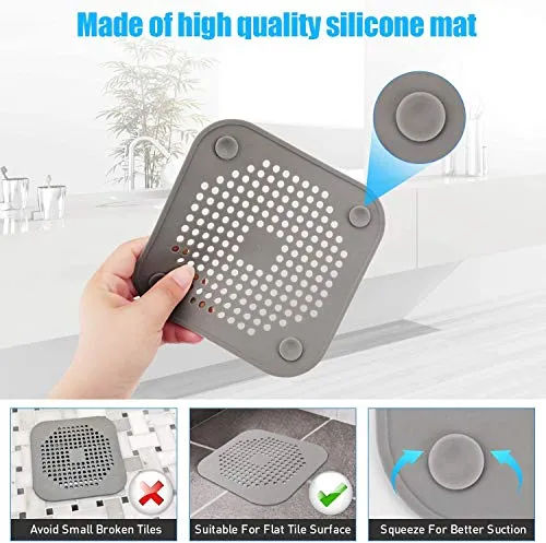 ROBAKO Filtro per Lavello in Silicone/Coperchi di Scarico Doccia/Adatto...