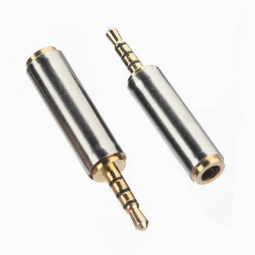 (2 Pack) Gold Plated 2.5mm Male to 3.5mm Oro 2.5 mm maschio a Femmina