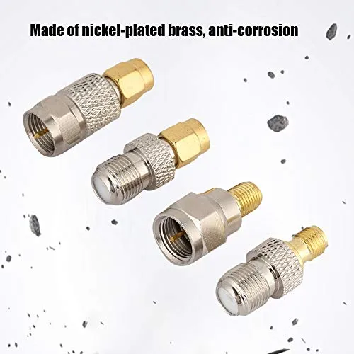 Connettore Antenna Portatile In Ottone Da 4 Pezzi, Adattatore Convertitore...