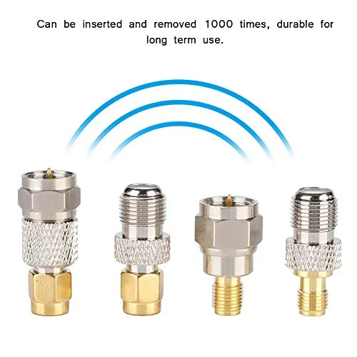 Connettore Antenna Portatile In Ottone Da 4 Pezzi, Adattatore Convertitore...