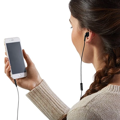 AmazonBasics Sdoppiatore per cuffie audio, con 5 prese, Nero