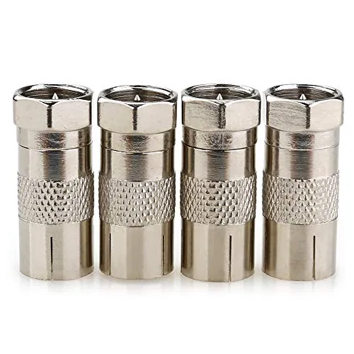 JEEUE 4PCS Presa femmina RF a tipo F Convertitore adattatore TV f - F m -4P