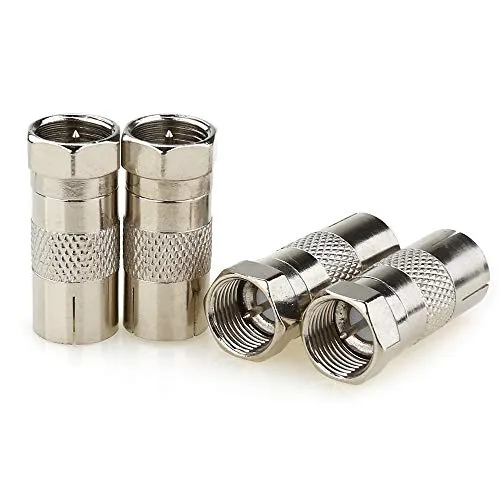 JEEUE 4PCS Presa femmina RF a tipo F Convertitore adattatore TV f - F m -4P