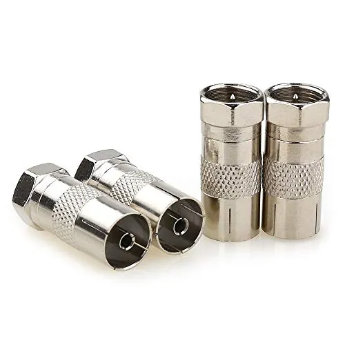 JEEUE 4PCS Presa femmina RF a tipo F Convertitore adattatore TV f - F m -4P