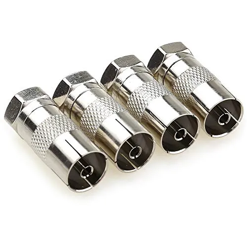 JEEUE 4PCS Presa femmina RF a tipo F Convertitore adattatore TV f - F m -4P