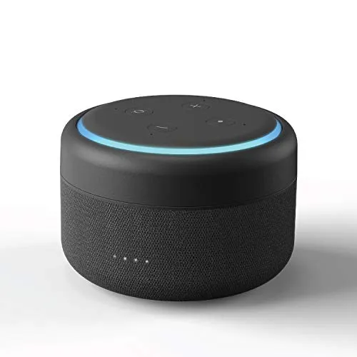 Batteria per Echo Dot 3a Generazione - Base Portatile 12 Ore di Nero