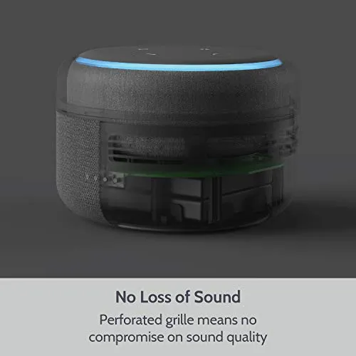 Batteria per Echo Dot 3a Generazione - Base Portatile 12 Ore di Nero