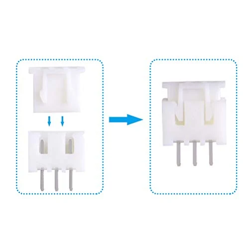 460pcs JST Connettore Kit con 2,54mm JST-XH 2/3/4/5/6 Pin Maschio + Femmina...