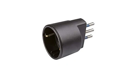 Poly Pool PP0433.1S Adattatore Spina Piccola 10 A e Presa Tedesca, 1 Pezzo,...