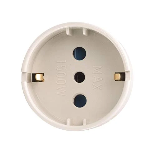 Poly Pool PP0433.1S Adattatore Spina Piccola 10 A e Presa Tedesca, 1 Pezzo,...