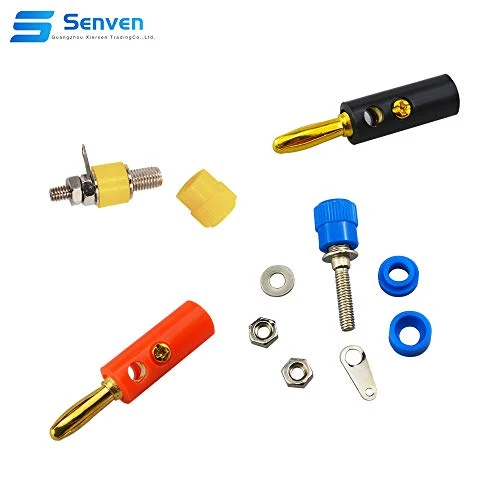 Senven 40 Pcs Connettore a banana, adattatore per morsettiera banana 4mm,...
