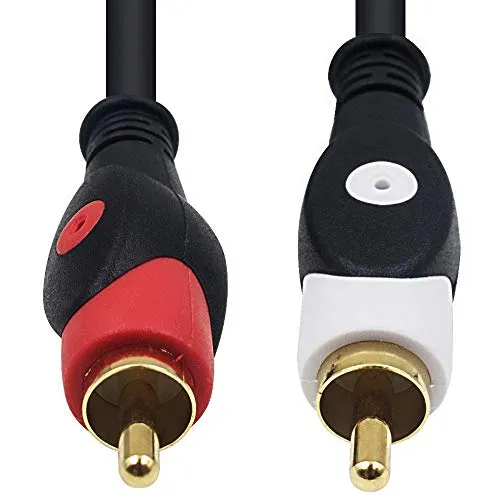 Duttek 5 ft/1.5 m 2 * 6.35 mm 1/Cavo Audio Jack da 10,2 cm Stereo Maschio...