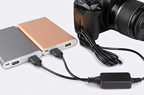 [Versione aggiornata] DR-E6 Batteria fittizia accoppiatore CC PACK-E6...