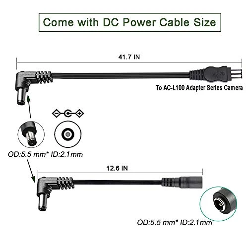 NP-F970 F960 F750 F550 Distributore di Alimentazione, Adattatore Batteria...