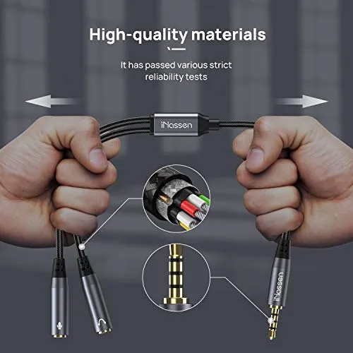Sdoppiatore Cuffie Audio Splitter, aux Adattatore Stereo Maschio 3,5...