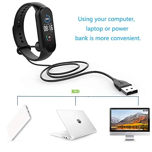 Hianjoo [2 Packs Cavo di Ricarica USB Compatibile per Xiaomi Mi Band 5,...