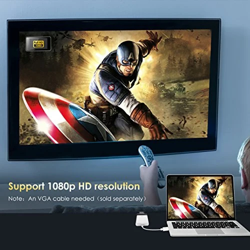 TOPELEK Mini Displayport/Thunderbolt a VGA Placcato Oro Cavo Thunderbolt...