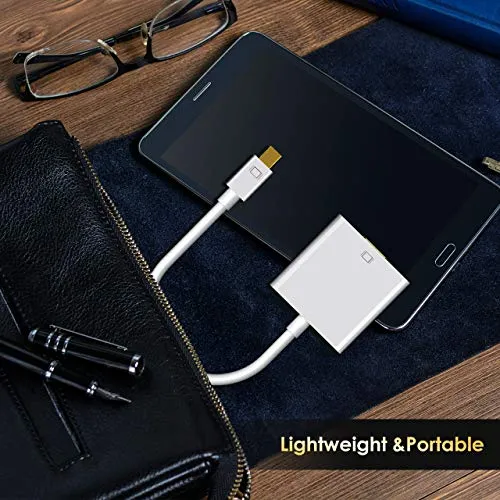 TOPELEK Mini Displayport/Thunderbolt a VGA Placcato Oro Cavo Thunderbolt...