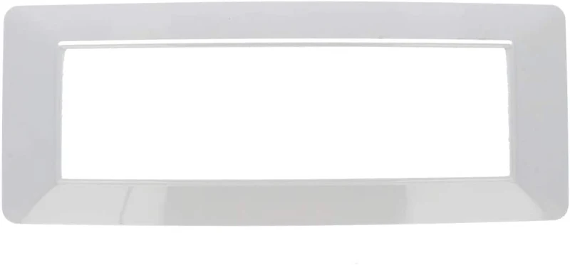 SANDASDON Placca Colore Bianco Compatibile Vimar Plana (7M Da 7 Posti SD78007)