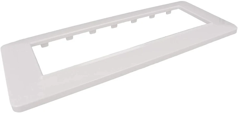 SANDASDON Placca Colore Bianco Compatibile Vimar Plana (7M Da 7 Posti SD78007)