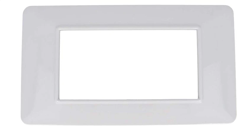 SANDASDON Placca Colore Bianco Compatibile Vimar Plana (4M Da 4 Posti SD78004)