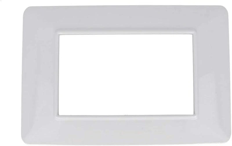 SANDASDON Placca Colore Bianco Compatibile Vimar Plana (3M Da 3 Posti SD78003)