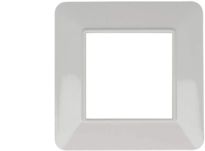 SANDASDON SD78002 SANDASDON Placca Basic 2M Bianco Compatibile Vimar Plana