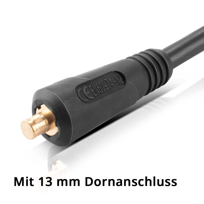 STAHLWERK MMA | ARC Elektrodenhalter bis 200 A Schweißzange | Elektrodenzange | Elektrodenklemme für Schweißgeräte inklusive 3 m Schweißkabel mit 25 mm² und 13 mm Stecker