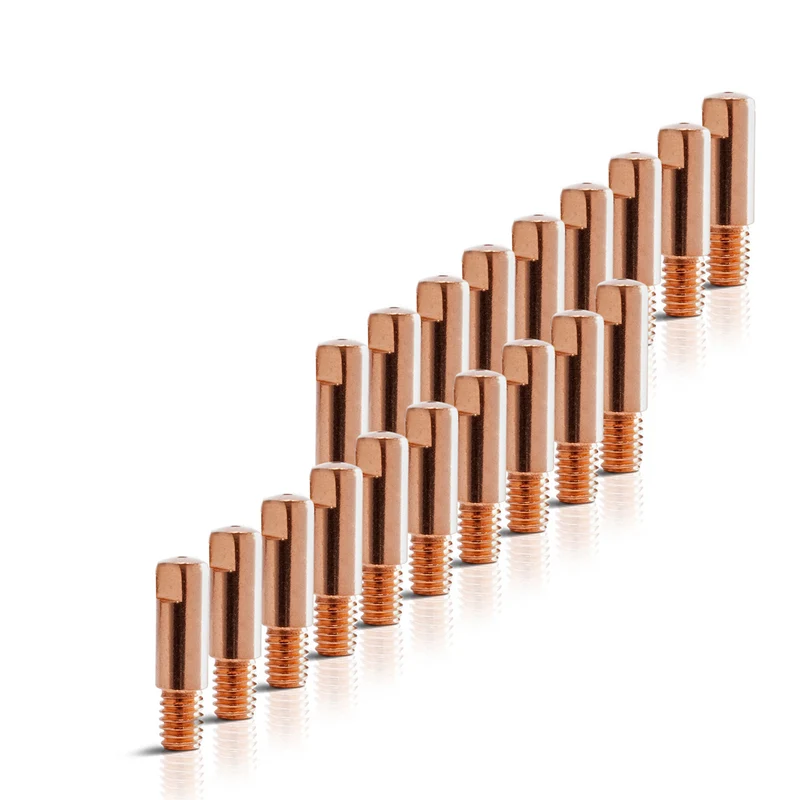 STAHLWERK 20er Set AK15 | MB15 | AK14 | MB14 Stromdüsen | Kontaktdüsen M6x25 in 1,0 mm MIG MAG Verschleißteile Set | Schweißzubehör für Schweißbrenner