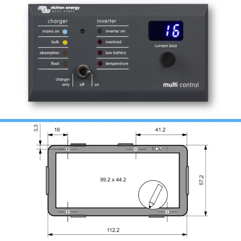 VICTRON ENERGY - MULTIPLUS 12-1600-70 con MULTI CONTROL