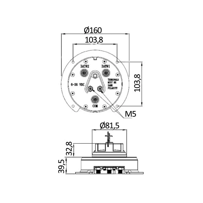Interruttore/deviatore per batterie Heavy Duty 500/310A con chiave serraggio