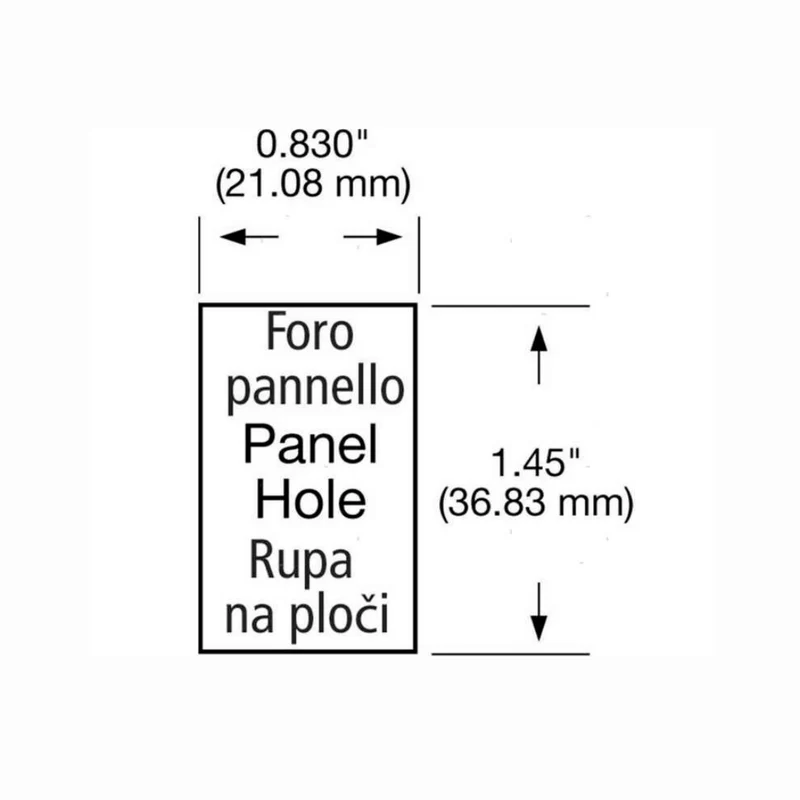 Cornice Singola per Interruttore – Cornice Modulare per Quadro Elettrico di Bordo