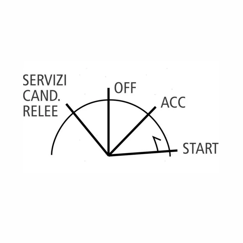 Chiave di avviamento 7 terminali 4 posizioni