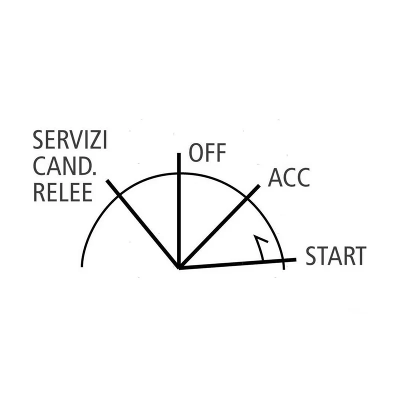 Chiave di avviamento 4 terminali 4 posizioni