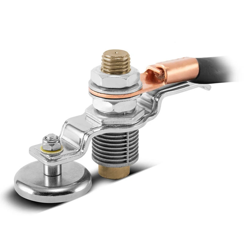 STAHLWERK Magnetische Erdungsklemme EC-600 ST / Masseklemme / Massemagnet für Schweißgeräte und Plasmaschneider bis 600 A
